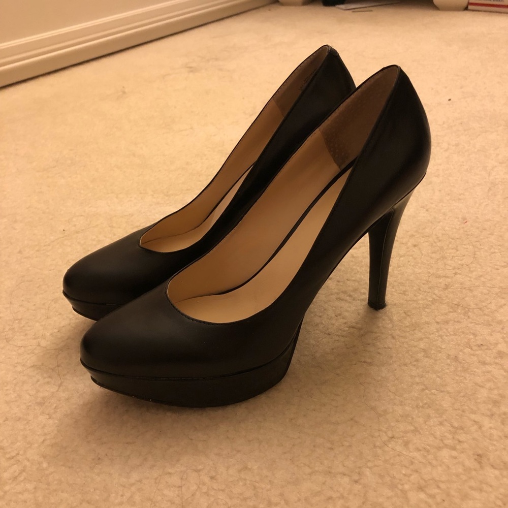 Black Nine West Platform Heels